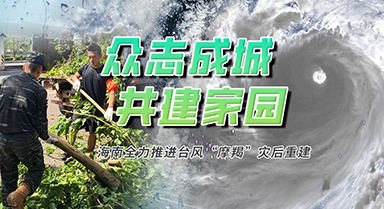 海南推進台風“摩羯”災后重建